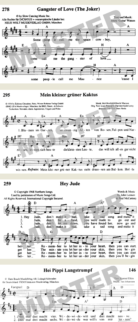 Dacapo Liederbuch - Weltliche Lieder
